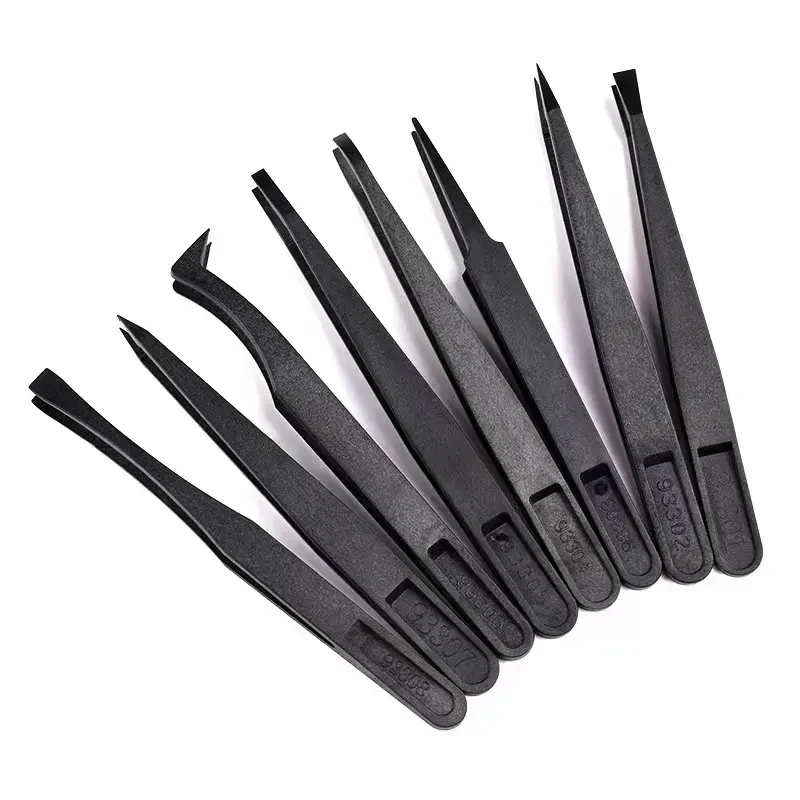 Carbon Tweezers Upgraded Anti-Static Curved Tweezers for