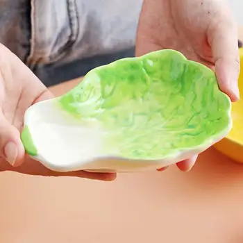 가정용 세라믹 양배추간장 접시, 식초맛 접시, 냄비 조미료 디핑 접시, 작고 차가운 야채 그릇