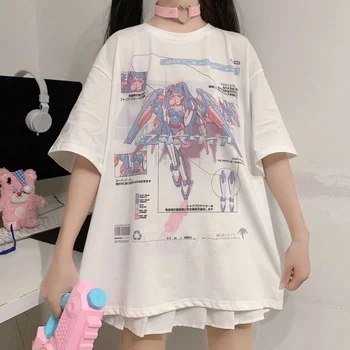 Kawaii Anime Split Sleeves T-shirt 4