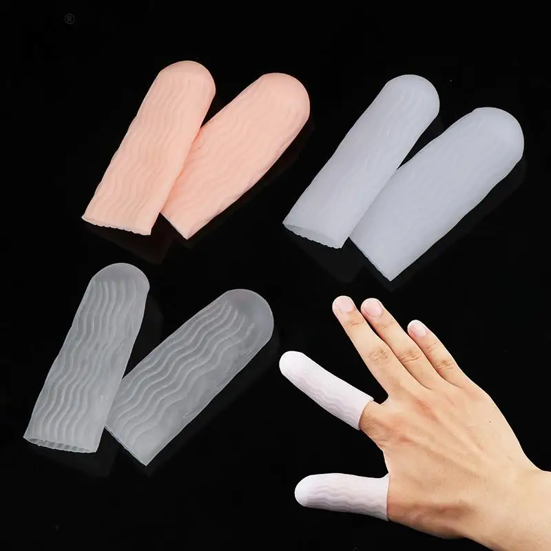 

1 Pair Of Silicone Finger Protectors For Anti-wear And Anti-finger Cots