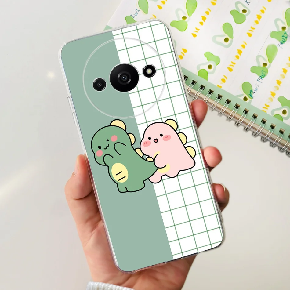 Elegant Printing Soft Silicone Clear TPU Slim Phone Case