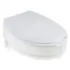 Durable Standard Potty Toilet Seat Riser Raised Elongated Elevators with Cover Easy Installation 4