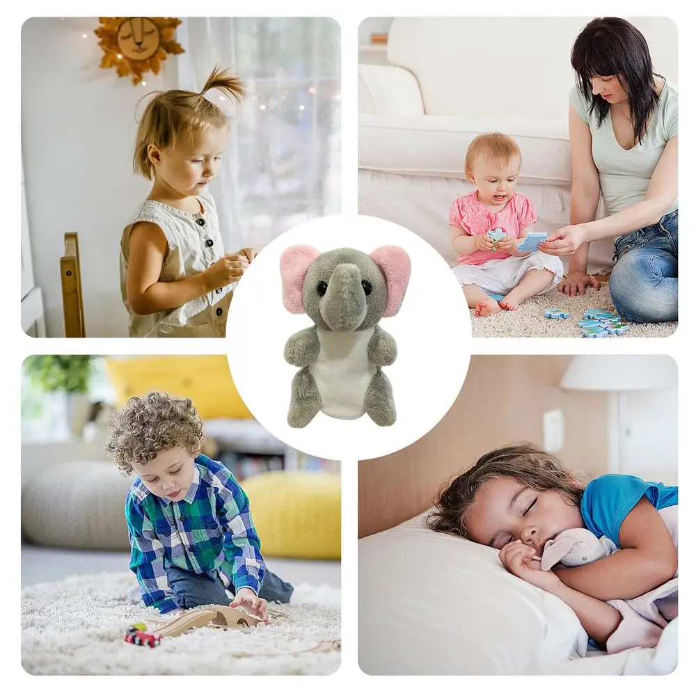 Hand Puppet Plush Toys Stuffed Animal Toys Educational Washable Toddler Dolls For Role Play Storytelling Preschool Teaching
