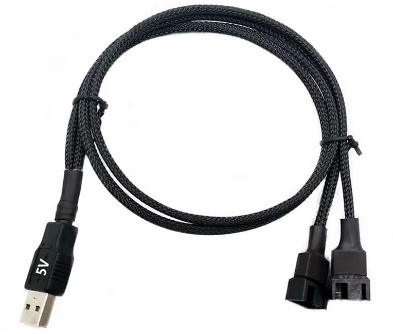 Fan Hub PNGKNYOCN Câble De Connecteur De Ventilateur 4 Broches Molex à 4 Broches (alimentation Des 4 Ventilateur Processeur