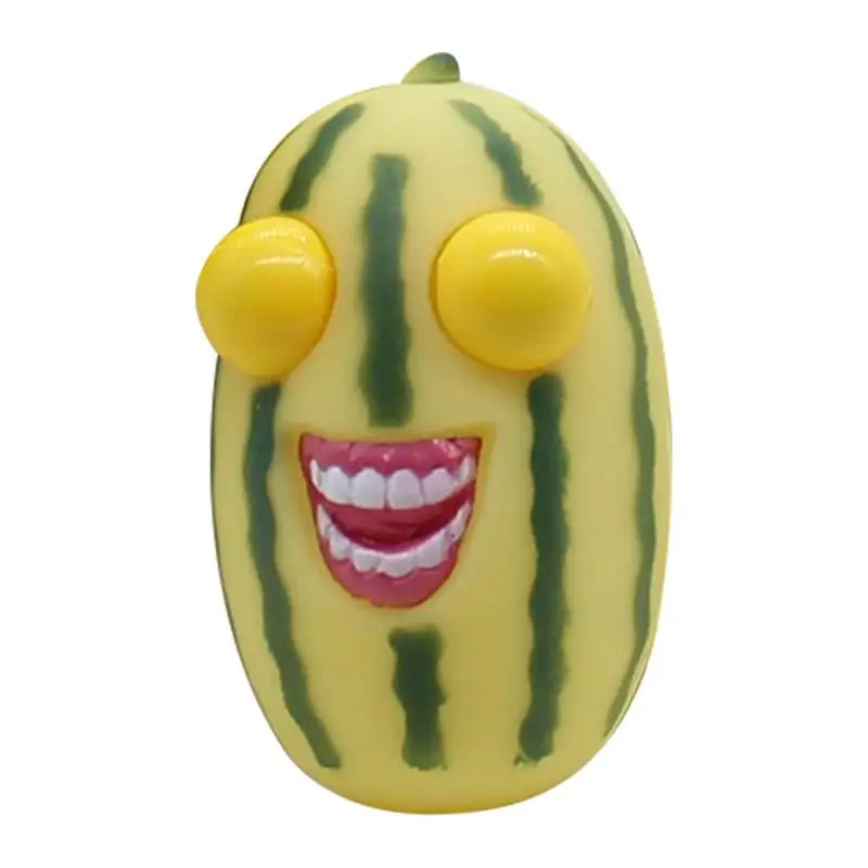

Popping Eyes Pinch Toys Watermelon Shape Squeeze Pinch Toy Eyes Bouncing Watermelon Toys Soft Sensory Toys For Children