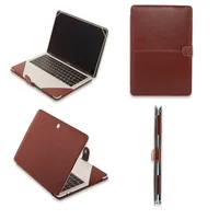 Étui en cuir pour ordinateur portable, pour MacBook Air 13 13.3 13.6 Retina M2 Mac Book Pro 14 pouces 2022, housse de transport Folio, accessoires 5