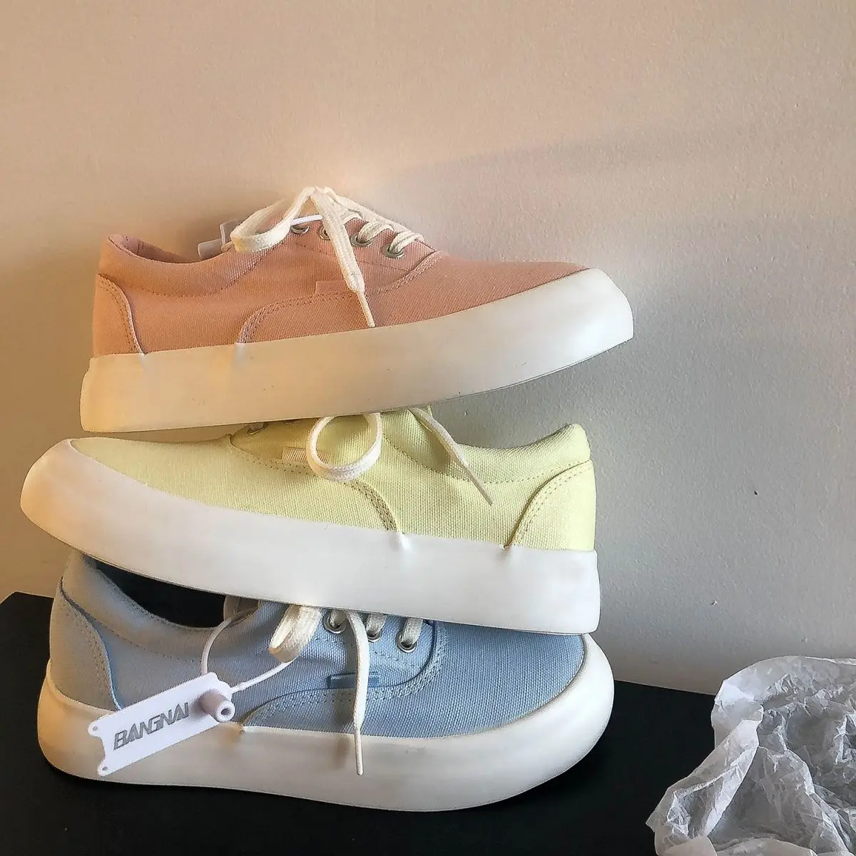 

Кеды женские холщовые, однотонные босоножки на шнуровке, Повседневная модная обувь в Корейском стиле, лето 2022