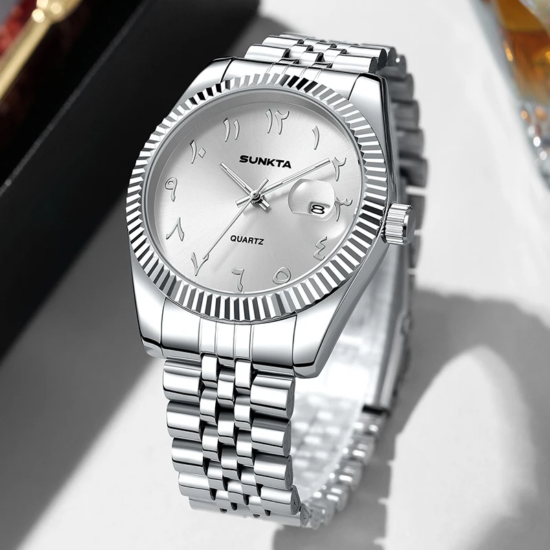 SUNKTA New Women's Bracelet Watch Simple Fashion Waterproof Luminous Wrist Watches For Women Outdoor Sports Quartz Watch Femme