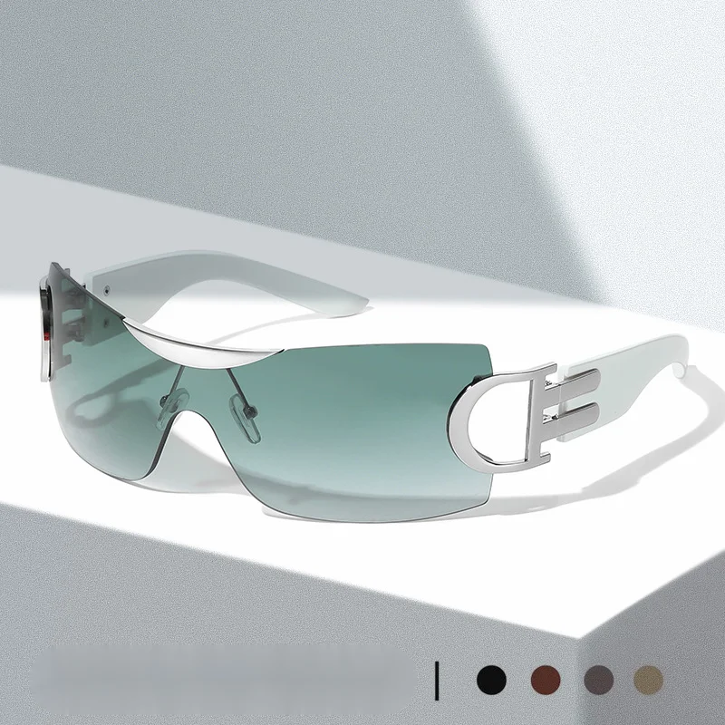 Uus raamita Y2K tehnoloogiaga moekas spordipeegel, isikupärastatud ja trendikas, futuristlikud aastatuhande päikeseprillid_voghion.com