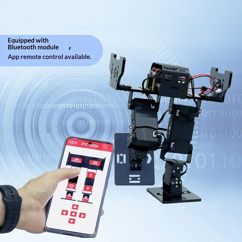 경쟁용 휴머노이드 로봇 STM32 메인 컨트롤 6 DOF 버스 서보 오픈 소스 프로그래밍 가능 휴대폰 앱 제어