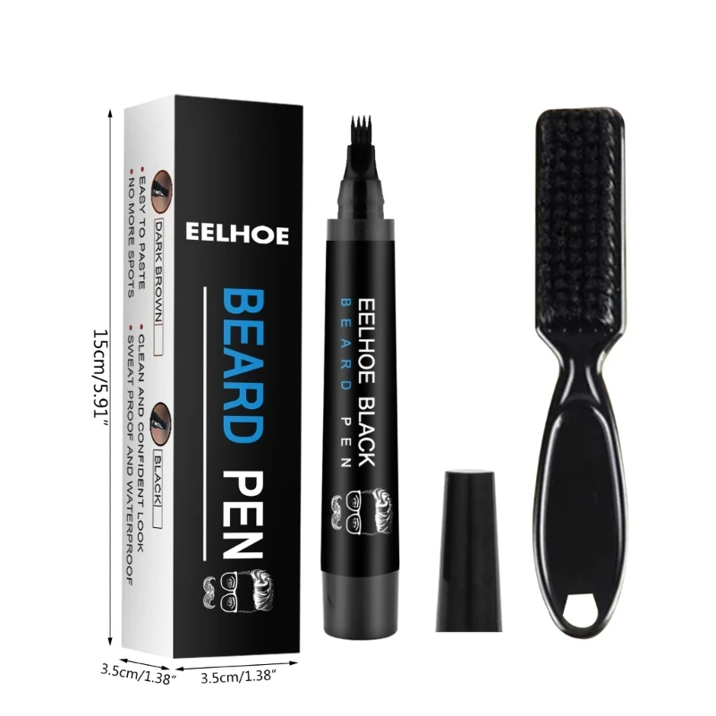 Beard Filling Pen Beard Filler Pencil With Brush