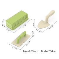 3pcs/set Castle Sand Snow Brick Portable Children Kids Educational Mould Toy Building Summer Sandcastle Seaside Sand Toy 1