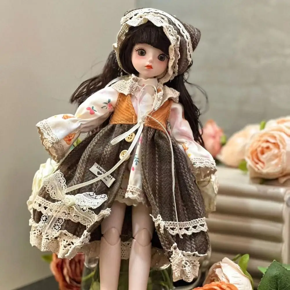 1/6 SD 30cm Bjd Doll with Clothes Attractive Eyes Long Hair Princess Dress Up BJD Dolls Anime with Wig Make Up