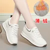 Spring Autumn Fashion Chunky Causal Women Mother Shoes Walking Comfortable Soft Leather Running  Non-slip Soft Leather Sneakers 6