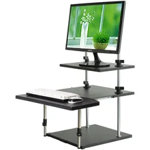 

Limited Standing Computer Lifting Bracket Multi-layer Desk Heightened Notebook Desk Working Computer Rack