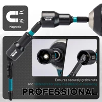 ⁦סט מטורף 27 יחידות עם ידית רטצ'ט מהירה, סט איכותי מחומר חזק מטרי וSAE בגודל 6'',  מתאים למקדחת אימפקט,⁩ – תמונה ⁦5⁩