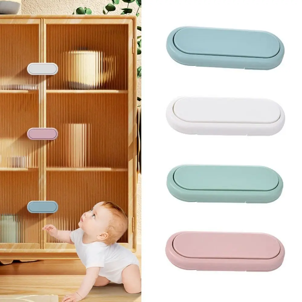 

Housing Safety Child Safety Lock ABS Freezer Cabinet Door Baby Anti-Pinch Multi-function Cupboard Closing Buckle Cabinet Drawer