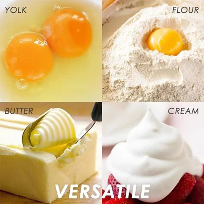 1/3PCS Stainless Steel Rotary Whisk Semi-Automatic Mixer Kitchen Egg Tools Manual Whisk for Household Cream Eggs Baking Gadgets