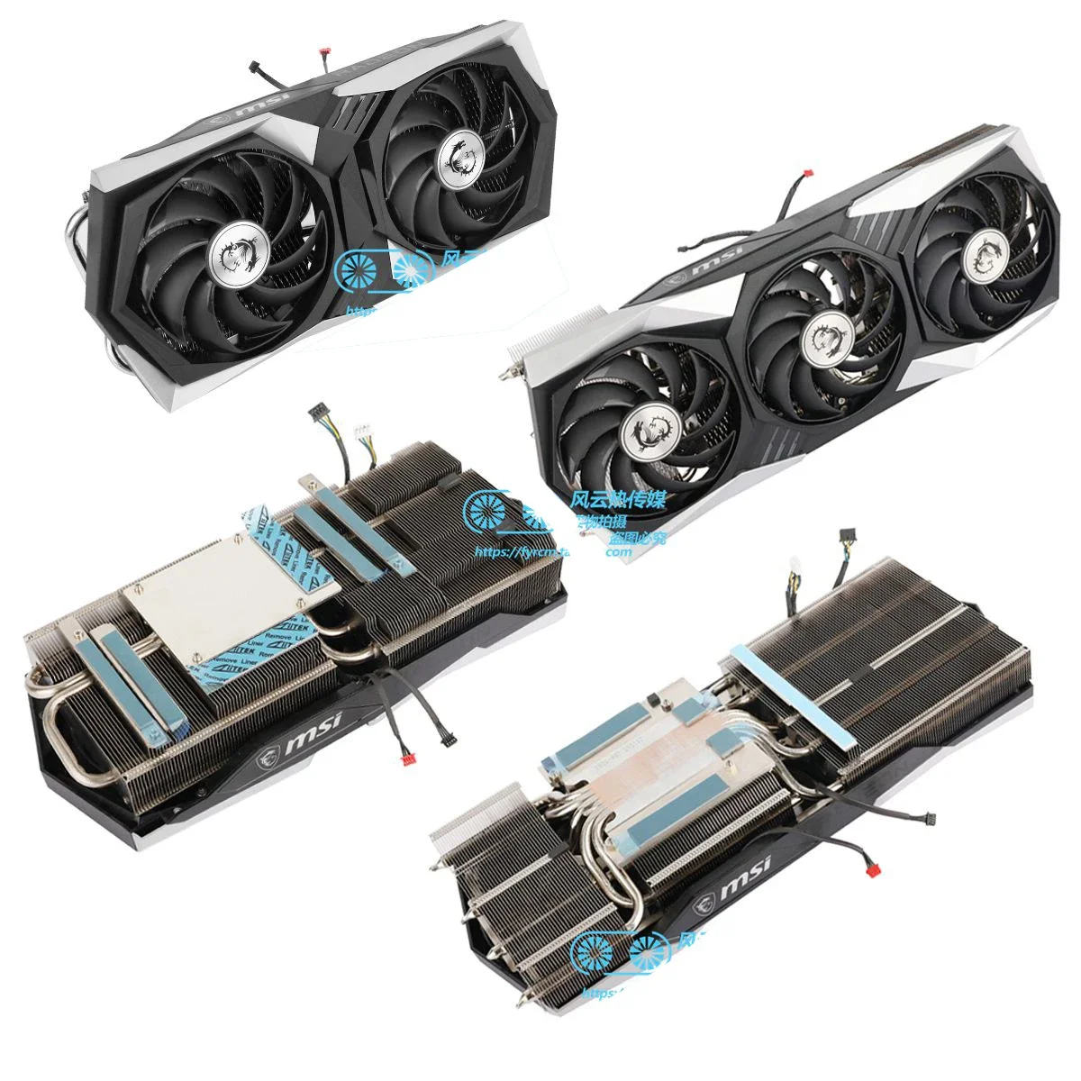 

GPU Radiator For MSI RX 6600XT/6700XT GAMING X RX 6800/6800XT/6900XT GAMING X TRIO Video card