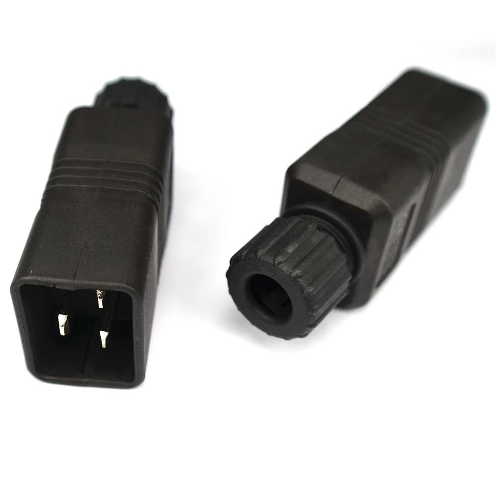 4000W CE ROHS 16A IEC320 C19 C20 UPS PDU Power Rewirable Connector Assemble Wire Receptacle Male Female Convert Socket Plug power plug socket