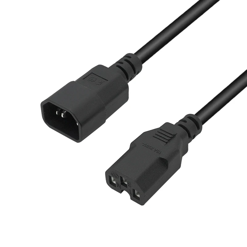 

250V 15A IEC 60320 C14 320 C14 Male to C15 Female 3X1.5m2 Power Extension Cable for Kettle Plug 1.5M