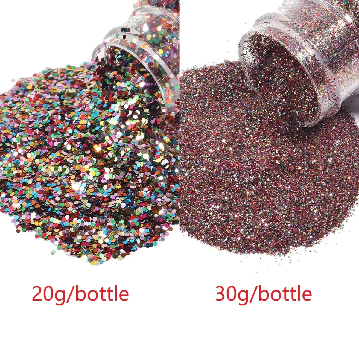 Vibrant Glitter Sprinkles for Creative DIY Makeup and Nail Art