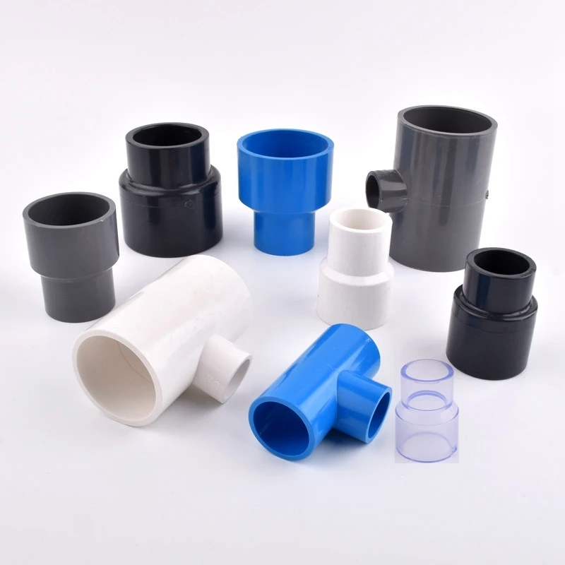 

63~20mm UPVC Reducing Tee Connector 1pc PVC Pipe Reducer Direct Joint Garden Irrigation Water Tube 3-Ways Aquarium Tank Adapter