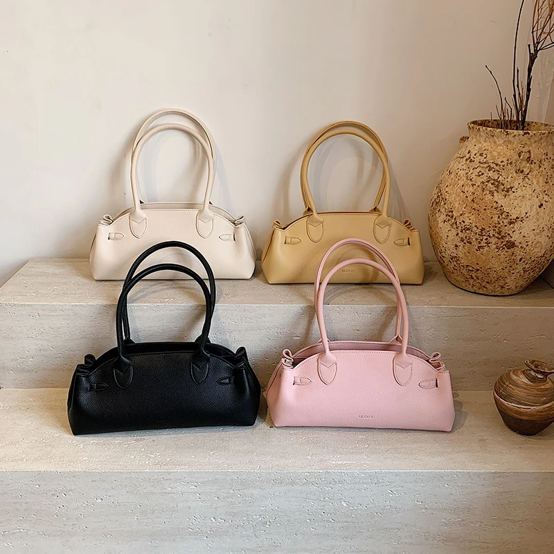 Simple Fashion PU Shoulder Bag for Women Spring Summer