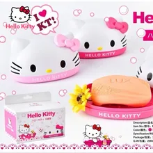 

Hello Kitty Storage Household Bathroom Soap Box Creative Drain with Cover Portable Toilet Large Soap Storage Box