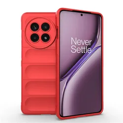 Shockproof Soft Silicone Protective Bumper Case in Rubber - OnePlus 11R (Red)