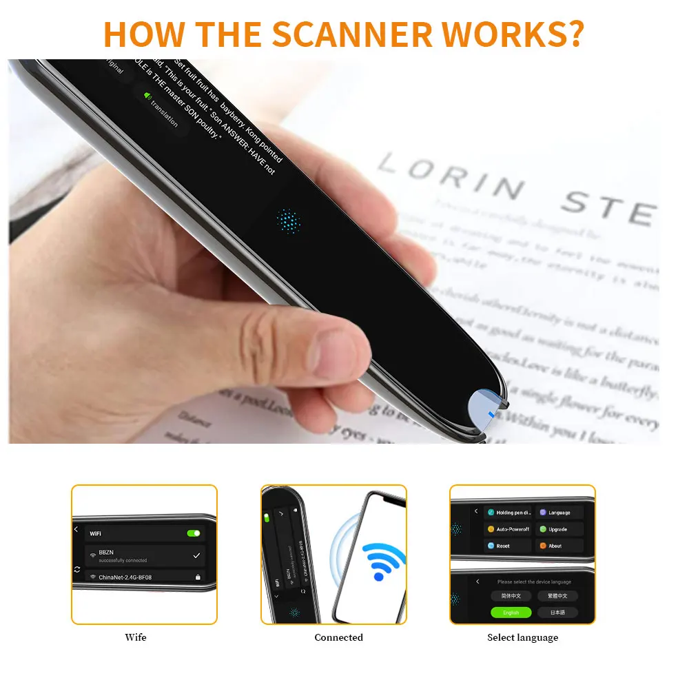 Smart Voice Translator Pen Real Time Language Translation