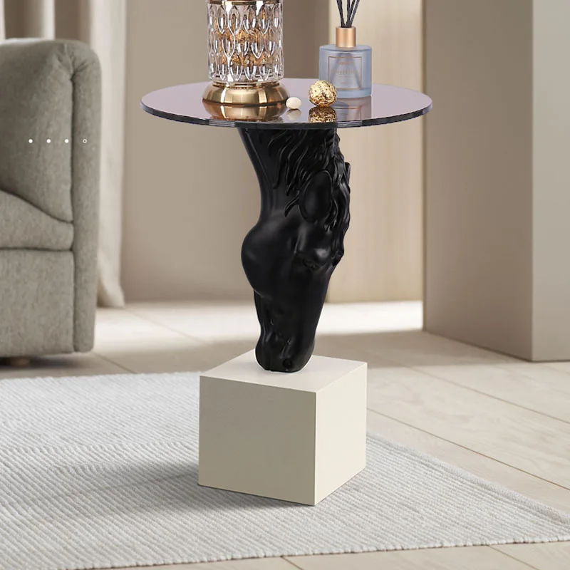 

Диванный прикроватный столик, украшения для гостиной, роскошный центральный роскошный журнальный столик, дизайнерский Простой Большой высокий стол с животными, низкая мебель