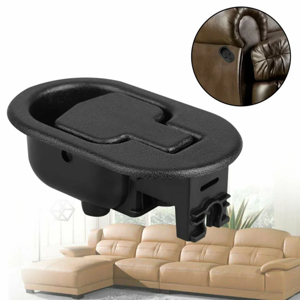 Black Oval Pull Handle Replacement Sofa Couch Release Recliners Chair Pull Handle Lever Parts Hardware Sofa Couch Release