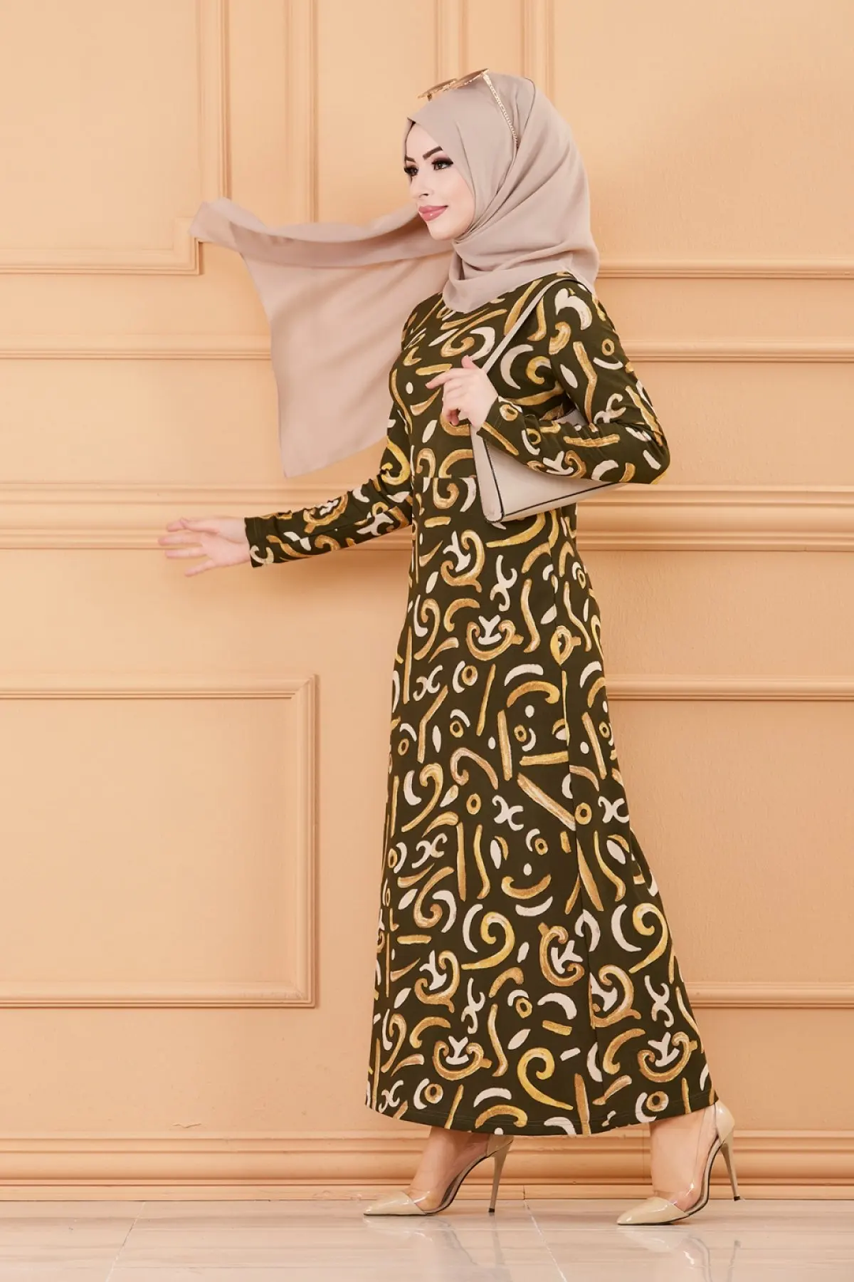 

Elbесли зимний осенний 2021 фотоэлемент головной платок исламский Турция ФАС длинный