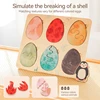Baby Toys Montessori Wooden Puzzles Kids Cartoon Egg Shape Toys Hand Grab Board Animals Cognition Learning Educational Toys Gift 5