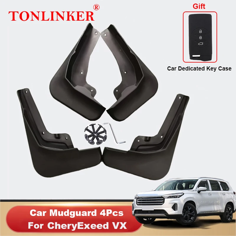 

TONLINKER Car Mudguard For CheryExeed Exeed VX 2020 2021 Mudguards Fender Mud Flaps Mudflaps Splash Guards 4Pcs Accessories