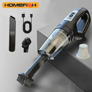 120W Vacuum Cleaner Portable Homefish Vacuum Cleaner USB Charging Handheld Cordless Powerful Suction for Auto/Home/Office/Pet 1