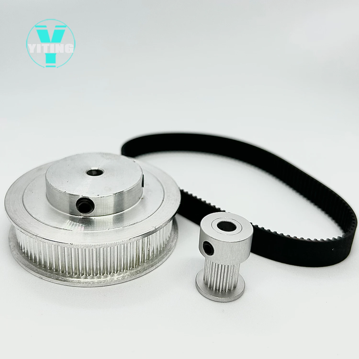 2GT 2M 80Teeth 16T GT2 16Teeth 80T 타이밍 벨트 풀리 세트 벨트 폭 10mm 보어 3.1714mm 5:1 휠 동기 풀리 벨트 키트