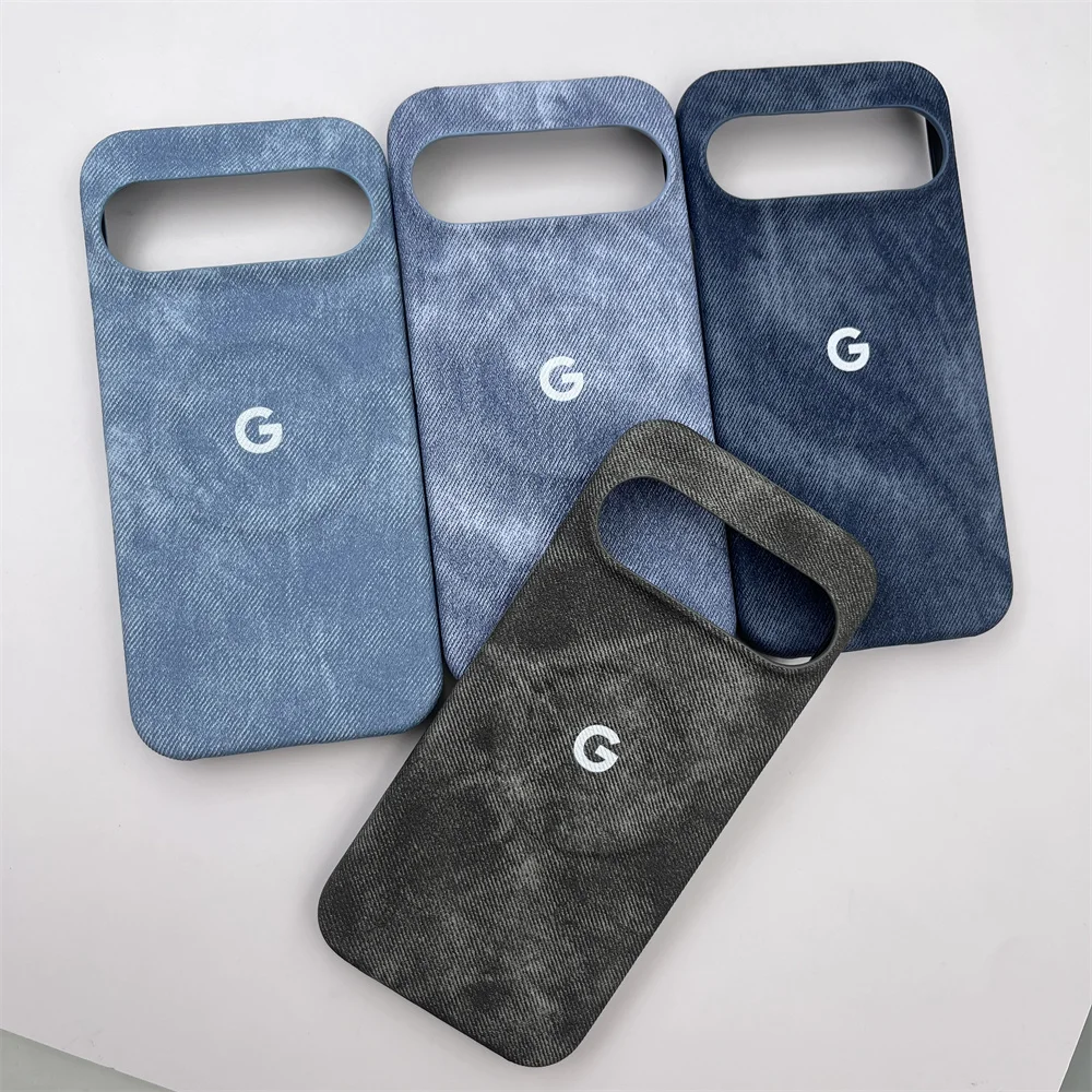 Luxury Denim Magnetic Phone Case with Shockproof Frameless Cooling Design