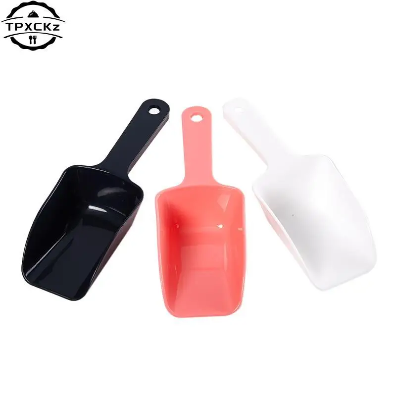 Plastic Bar Candy Scoop Shovel Scoop Round Bar Pub Home Ice Cubes Spice Candy Flour Nut Scoop Spoon Wedding Buffet Kitchen Tools