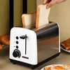 Bread machine New Automatic Home Toaster - Small Double Sided Baking with Wide Card Slot for Breakfast 2