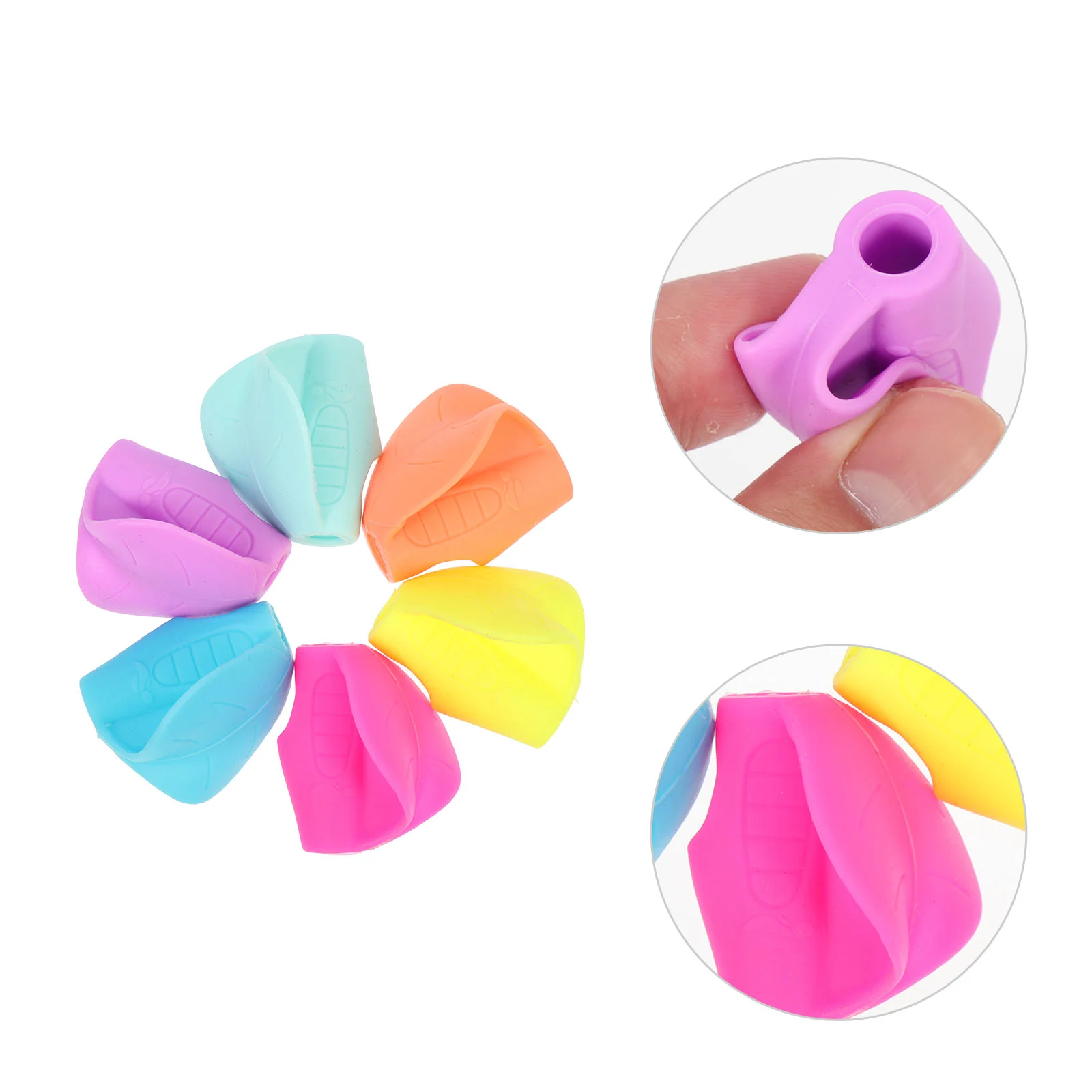 

6 Pcs Pencil Holder Covers for Pencils Correct Grip Writing Corrector Child Fingers Guide Handle