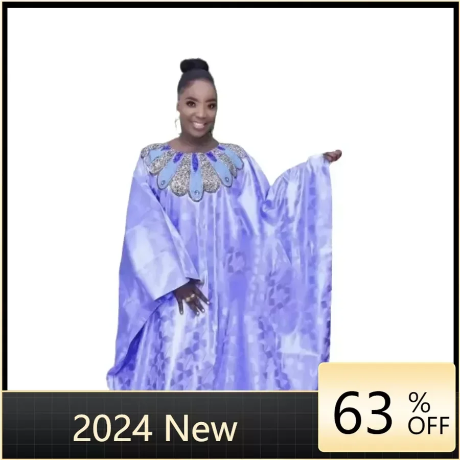 

Африканские платья с блестками для женщин, мусульманская Мода, Abayas Boubou, Дашики, аксессуары, Анкара, наряды, вечернее платье, кафтан, Abaya, Халат