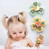 Cartoon Suction Cup Spinner Toy Baby Bath Toys Hand Spinning Toys with Suction Cup Water Play Toy Educational Toys for Baby Kid 3