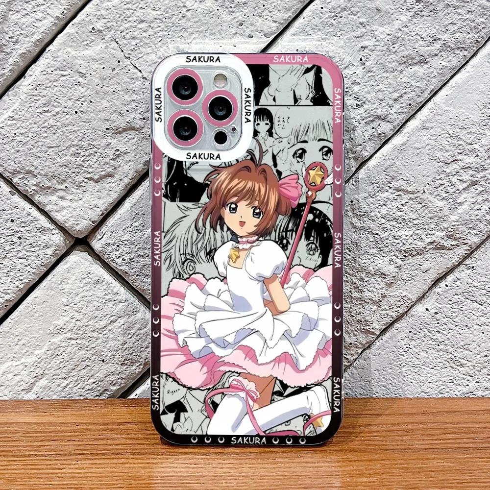 Clear TPU Soft Phone Case Featuring KINOMOTO SAKURA Design