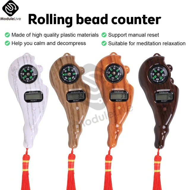 Compteur de perles numériques portables Lcd, chapelet électronique numérique, perles, jouet pompon pour la méditation et la prière 1