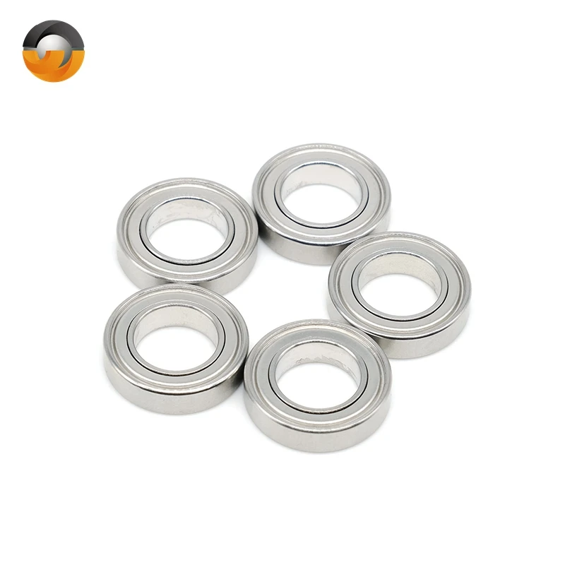 

4PCS Stainless Steel S6801ZZ Bearing ABEC-7 12*21*5 mm S6801Z S6801 Z ZZ Ball Bearings 440C Roller