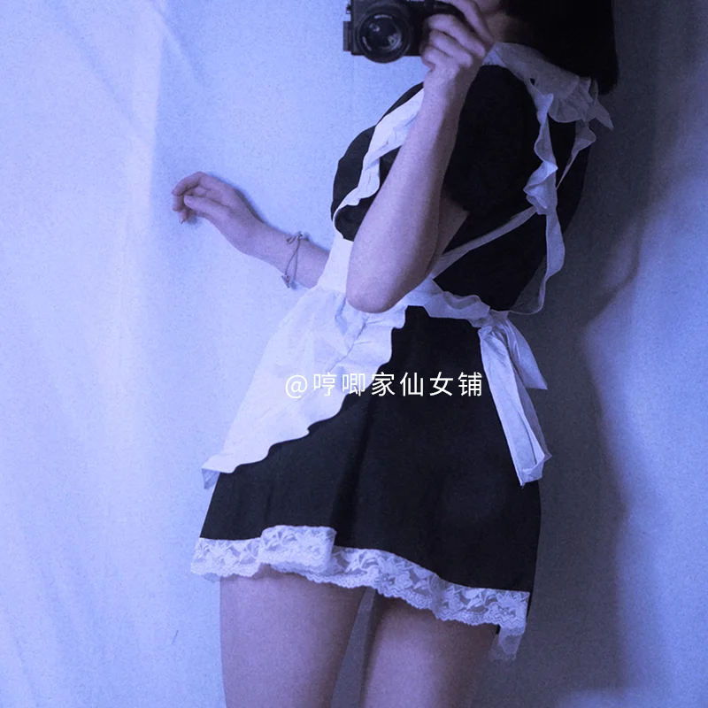 Japanese Cute Pajamas Lolita Sweet Maid Dress Women Anime Cosplay Costumes Sexy Lingerie Lace Babydoll School Girl Costume women lingerie women lingerie set women cosplay costume