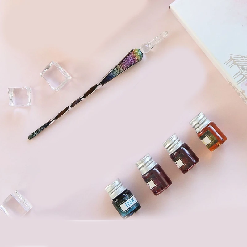 conjunto para iniciantes arco-íris cristal caneta com