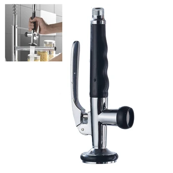 Ugello con maniglia ergonomica, beccuccio per doccetta, testa per spruzzatore da cucina in ottone, accessorio da cucina con beccuccio estraibile 1